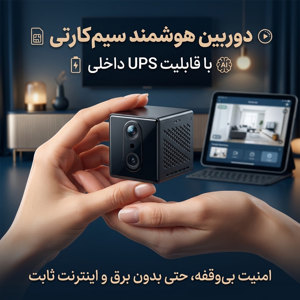 دوربین هوشمند UPS دار سیمکارتی