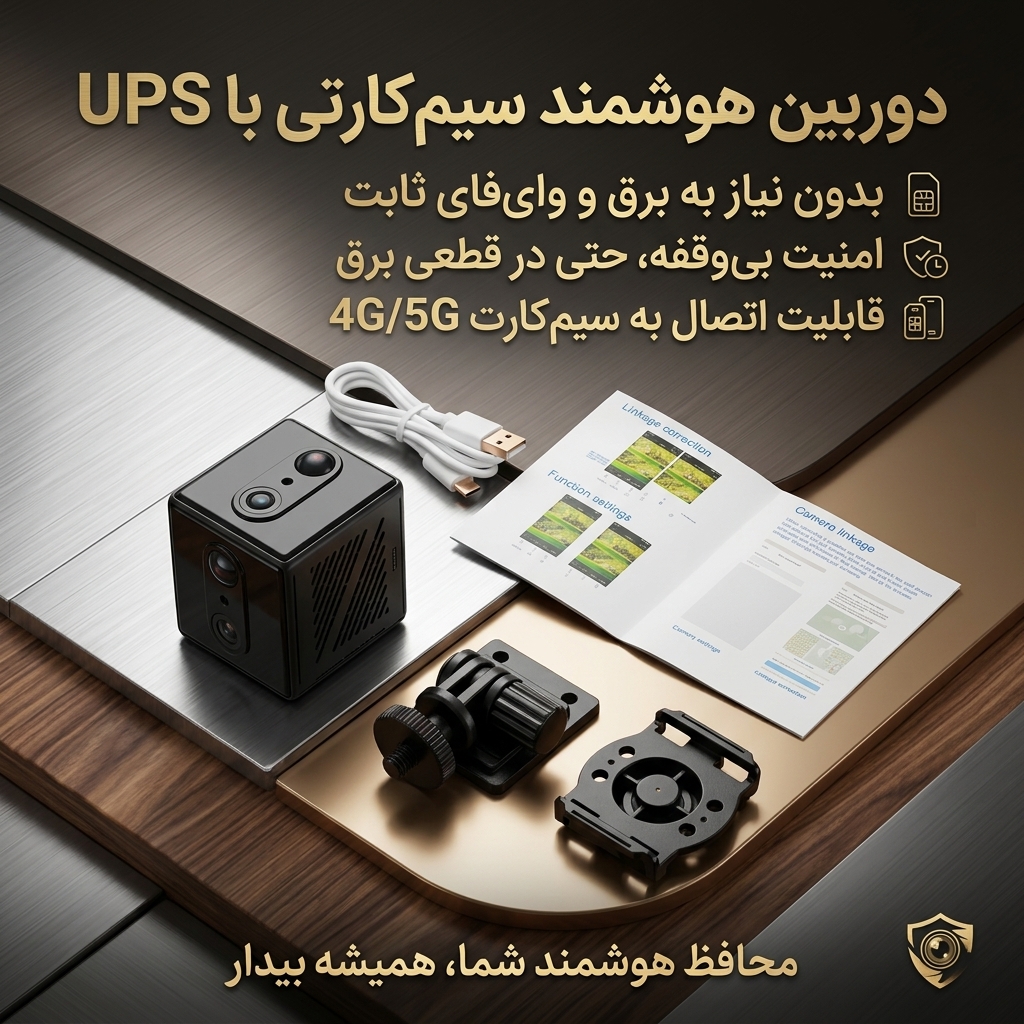 دوربین هوشمند UPS دار سیمکارتی